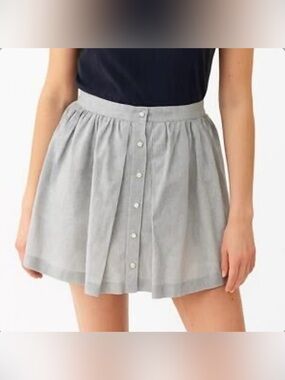 BCBGENERATION Striped Flowy Button-Front Pleated Skirt